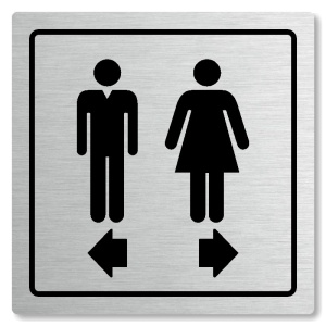 WC rozdělovník, 148x148mm, stříbrná, Arizona